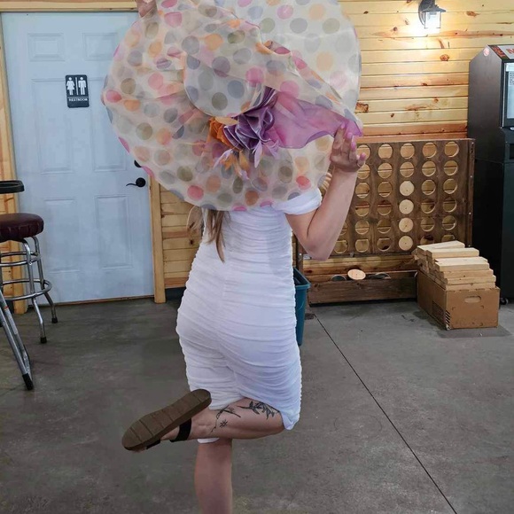 White Midi Dress - Picture 3 of 3